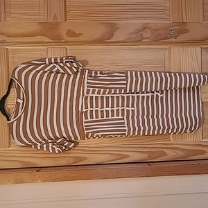 Flamingo urban striped dress